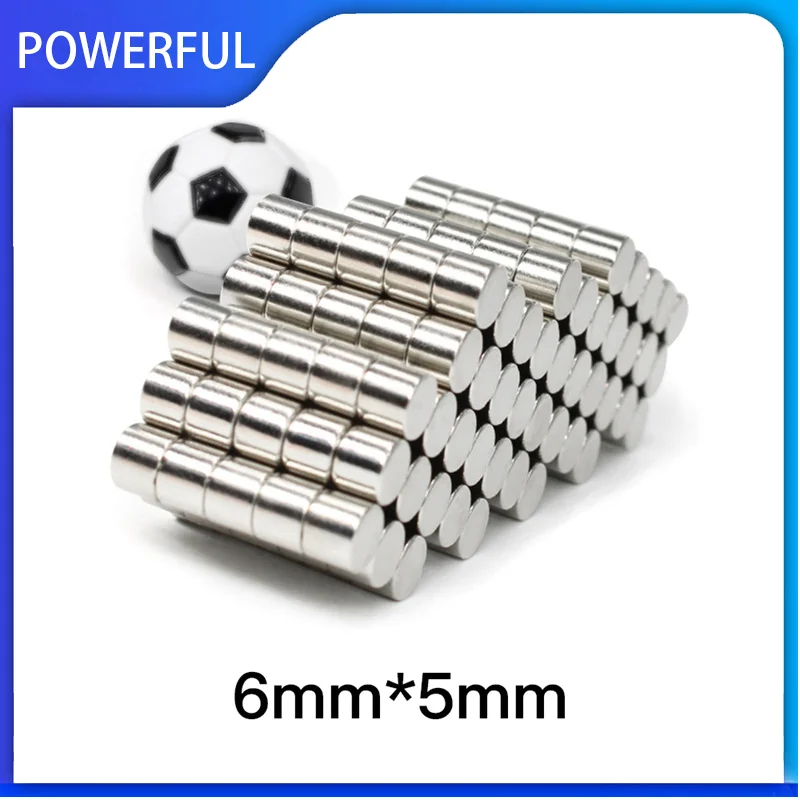 

20~500PCS 6x5mm Disc Rare Earth Neodymium Magnets N35 6mm x 5mm Small Round Search Magnet Strong Powerful Magnets 6*5mm