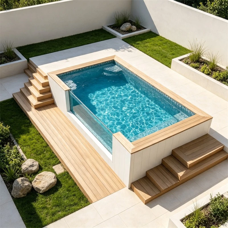 Customized Size Garden Backyard Swimming Pool Backyard Swimming Garden Pool For Kids Adults Container Swimming Pool