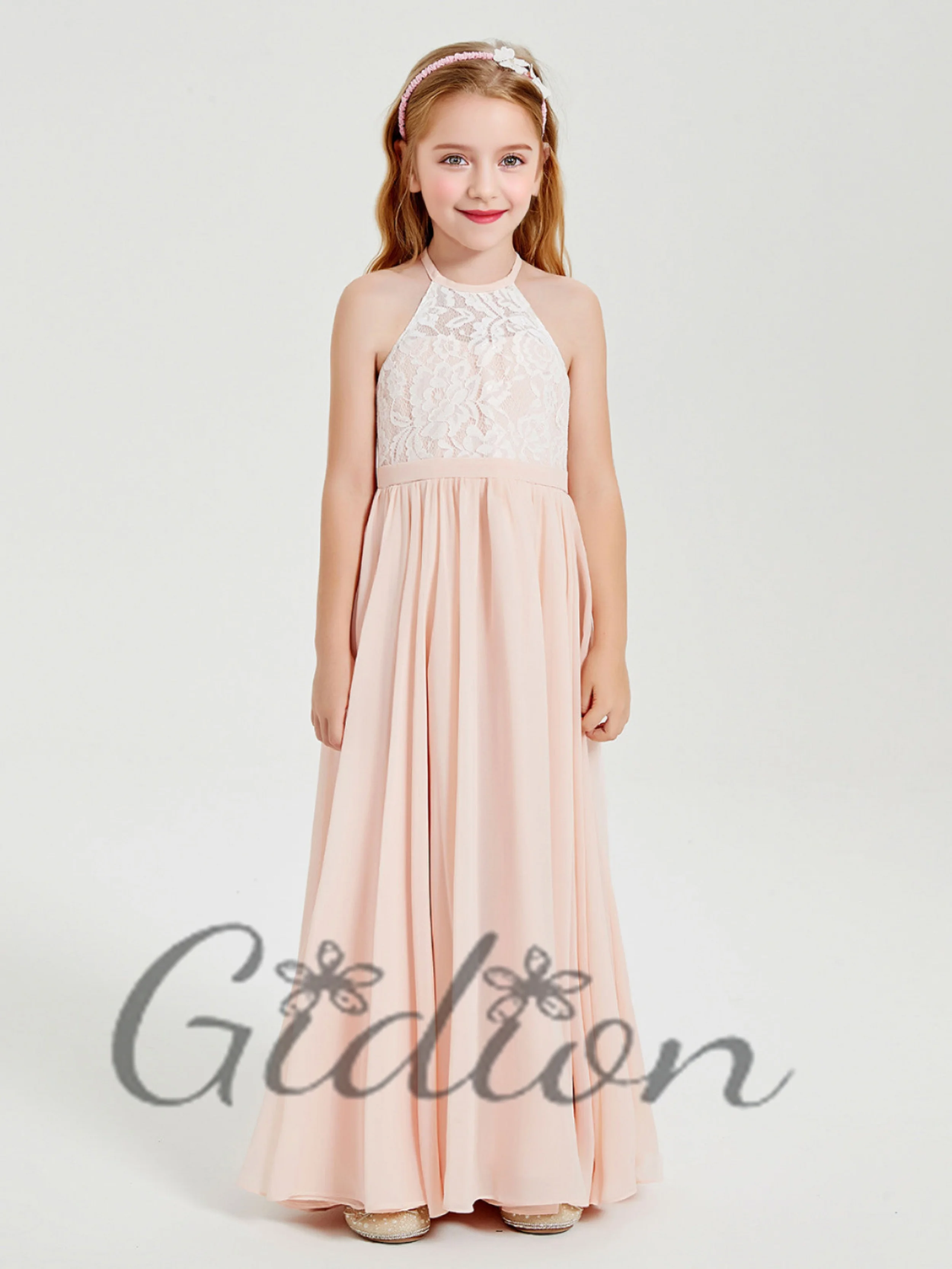 Top in pizzo Junior abito da damigella d'onore per bambino compleanno abito da sera matrimonio spettacolo palla Prom Banqeut cerimonia celebrazioni di eventi