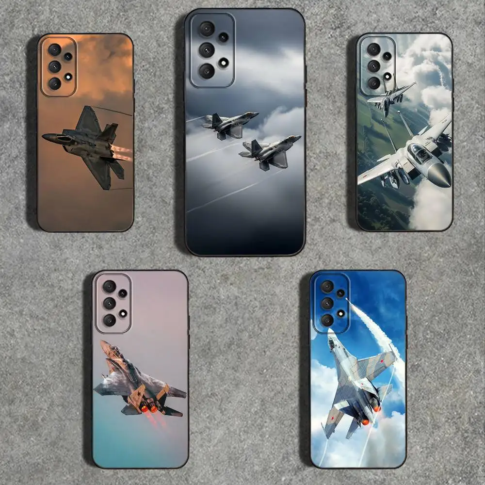 

Fighter j-jets take off Phone Case For Samsung Galaxy A 91,80,73,72,71,53,52,51,22,5G Shockproof Soft Black Cover
