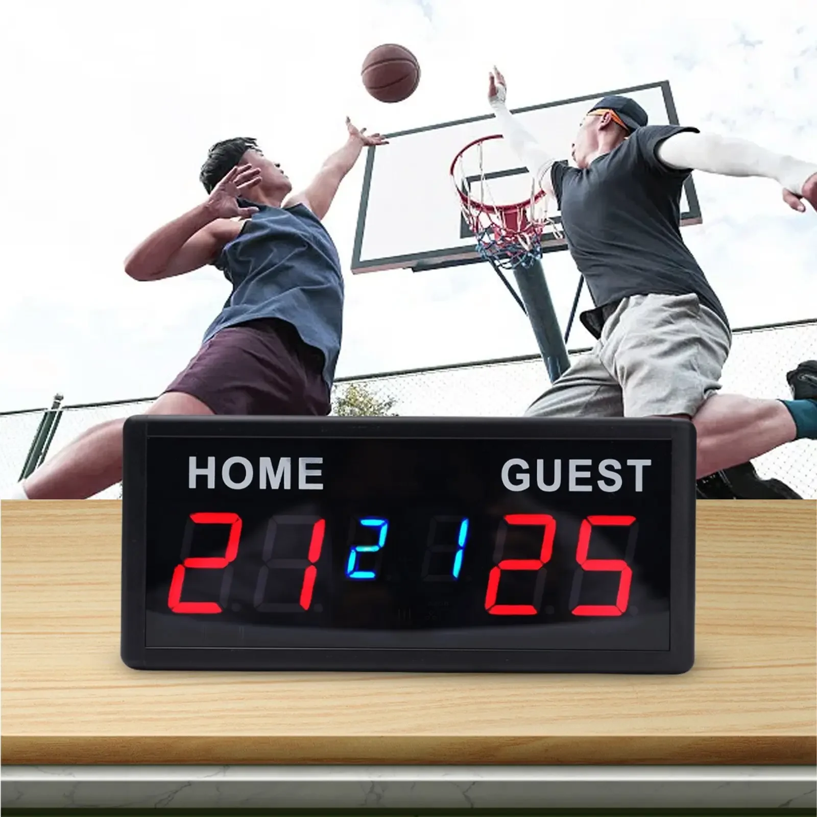 Tableau de Bord Numérique Électronique avec Télécommande pour dehors d'Équipe, Basket-Ball