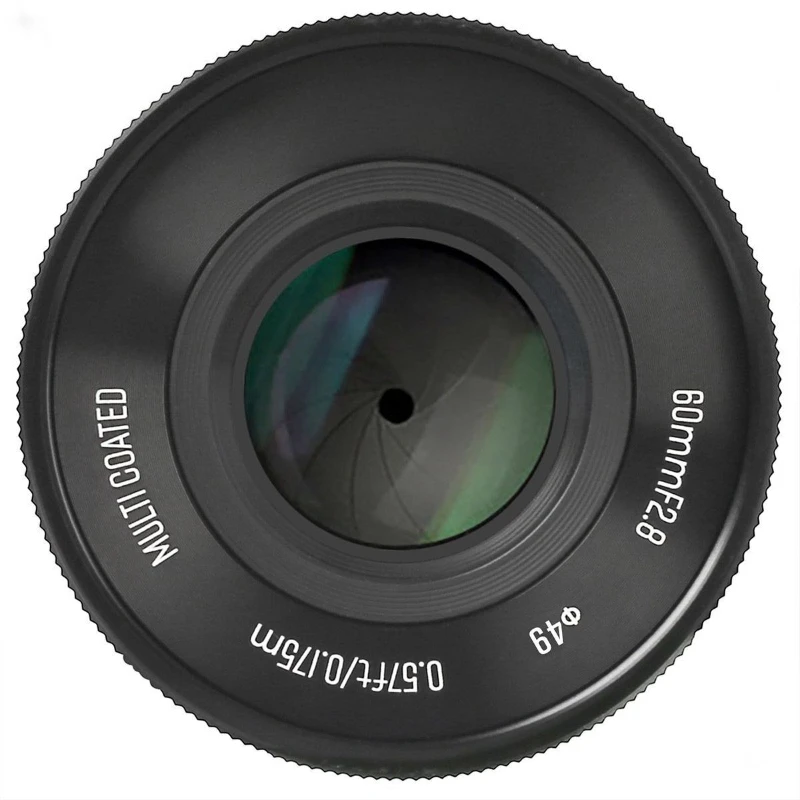 60Mm F2.8 prime macro portrait lens for Canon, Nikon, Sony, Olympus, Panasonic
