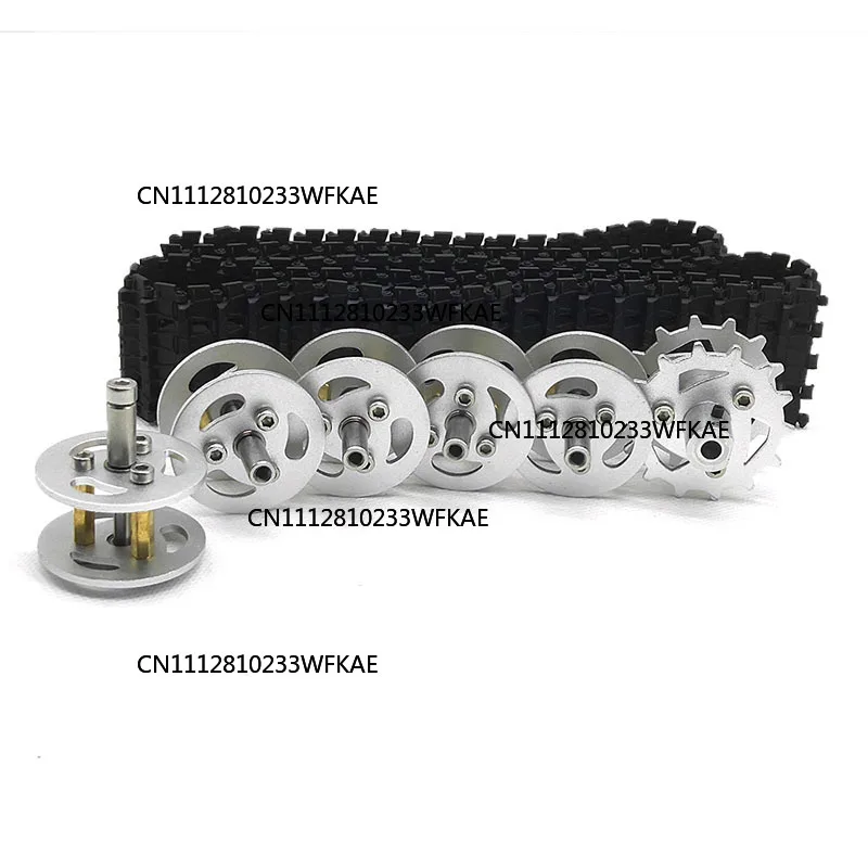 Intelligent Cart Accessories, Plastic Tracks Tank Car DIY Kit, Metal Load Bearing Drive Wheel Parts,6MM Inner Diameter Coupling