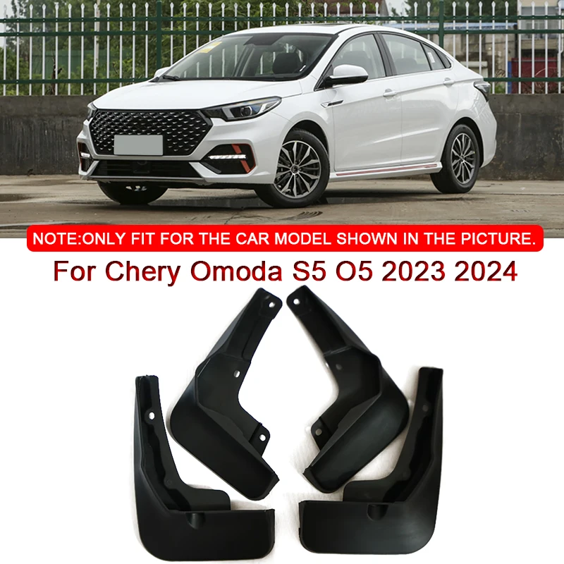 

For Chery Omoda S5 O5 2023 2024 Car Styling ABS Car Mud Flaps Splash Guard Mudguards MudFlaps Front Rear Fender Auto Accessories
