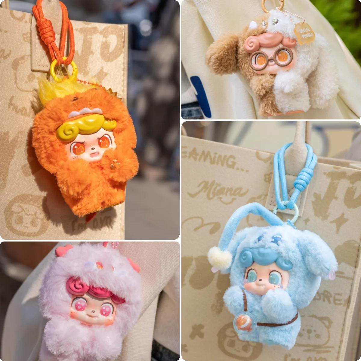 

Q Kid Emotional Hairy Monsters Series Blind Box Bag Pendant Mystery Box Cute Plush Vinyl Doll Anime Figure Pendant Surprise Gift