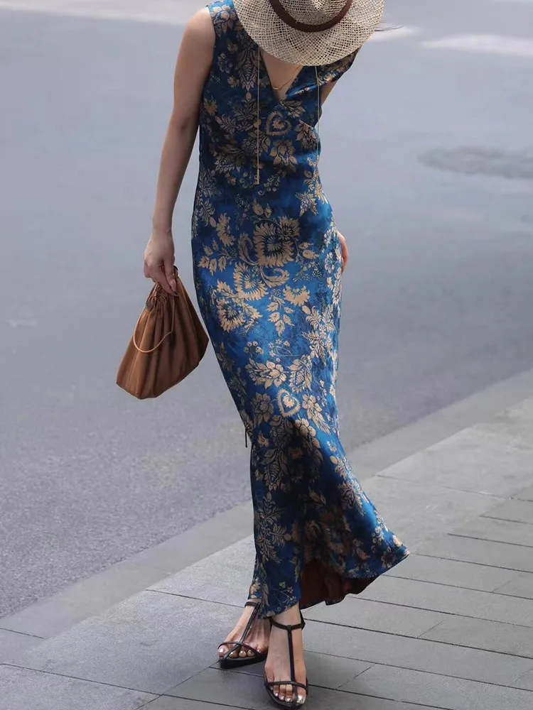 エレブルー 花柄プリント シルク ラップウエスト サマー ドクターレディース ハイウエスト Aラインスカート スレ 通勤 レディース ドクター