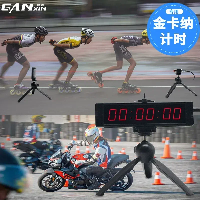 for New Track Chronometer Lap LED Timer Lidar Induction Racing Race Timer Precision Stopwatch for Professional Athletes