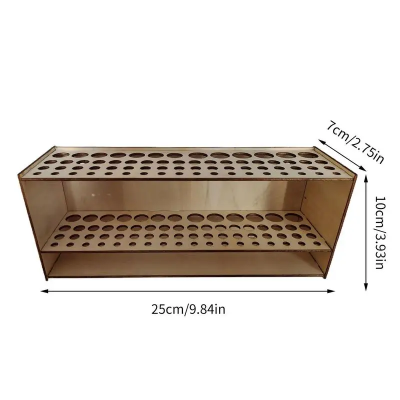 Imagem -05 - Pintura Escova Pen Storage Holder Stand Organizer Rack Desenho Suprimentos Lápis de Madeira & Escova Organizador Montagem Diy