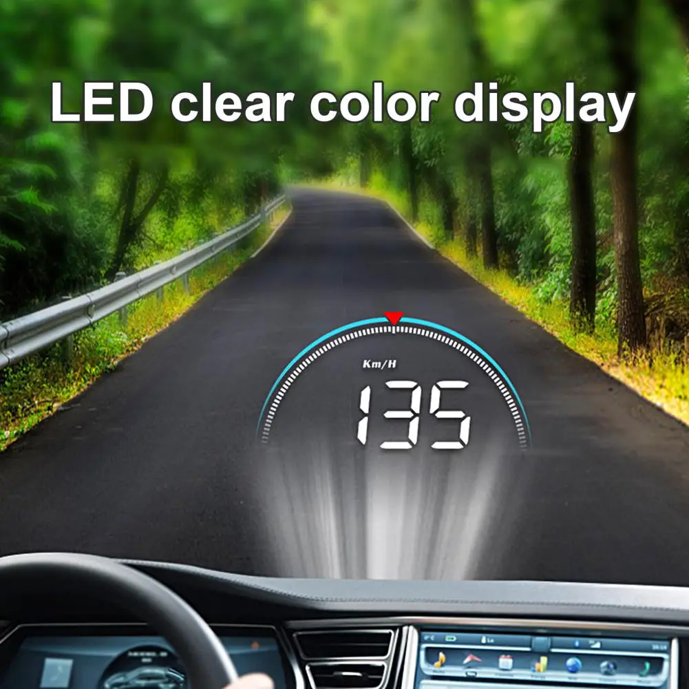 Display Head-up tachimetro digitale regolabile grande schermo interruttore automatico sensore di luce velocità cruscotto Auto Head Up Display HUD