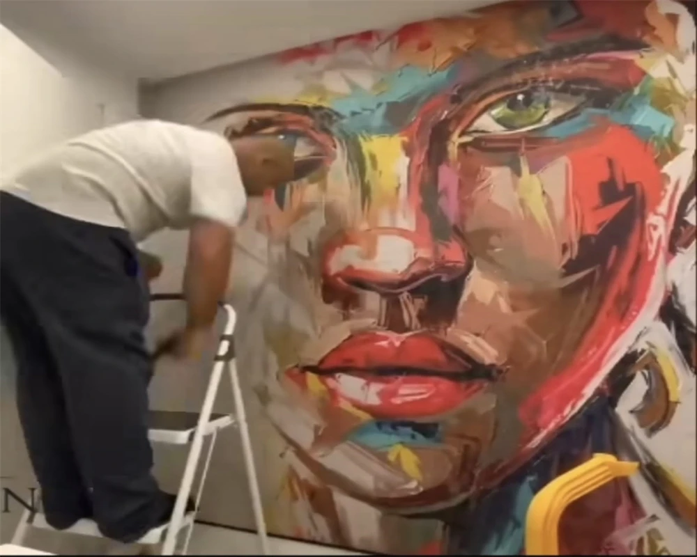 

Beibehang на заказ современная новая личность красота аватар абстрактная фреска фон обои papel de parede papier peint