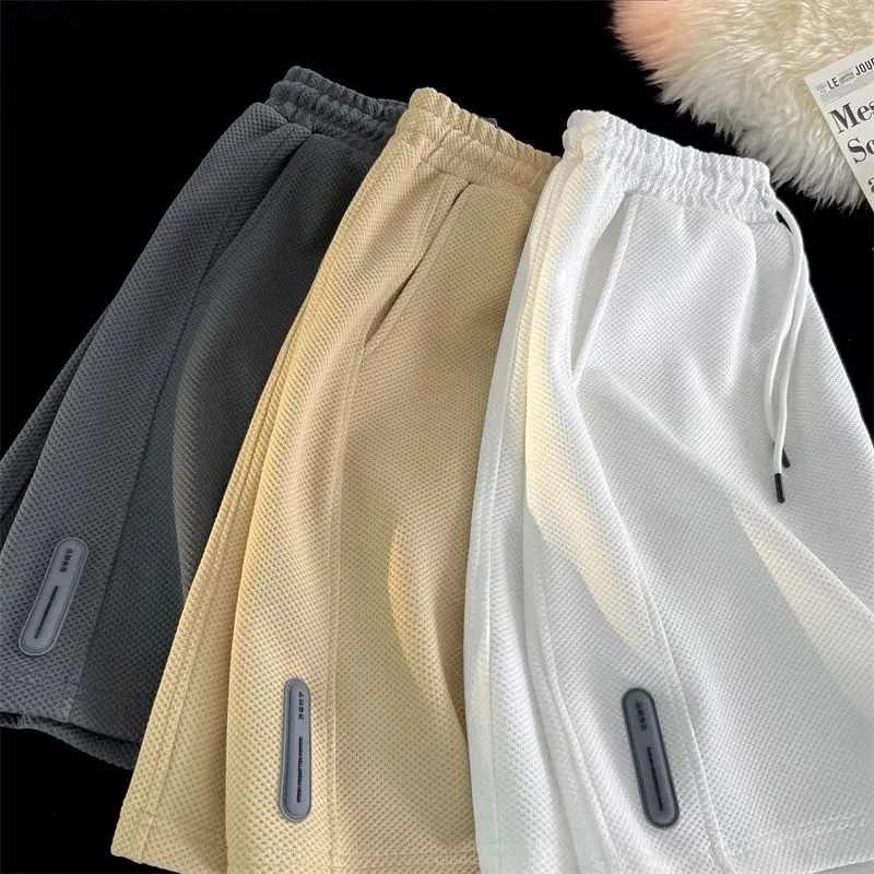 

Ice Silk Qui Dry Large Size Breathable orts Men's Summer Casual Pants Trendy Loose Sports Five-Quarter Length