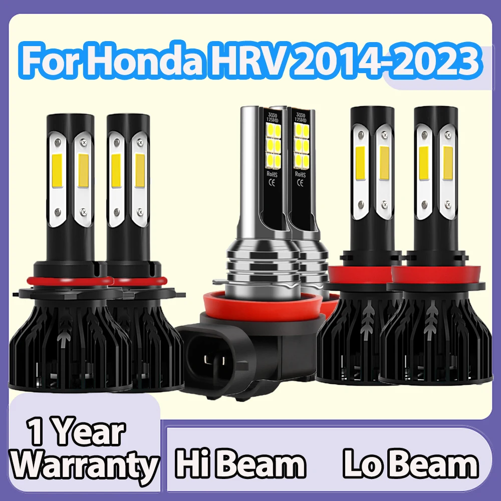 

Canbus LED Headlights 60000LM COB Chips Car Light 6000K Auto Fog Lamp For Honda HRV 2014-2017 2018 2019 2020 2021 2022 2023