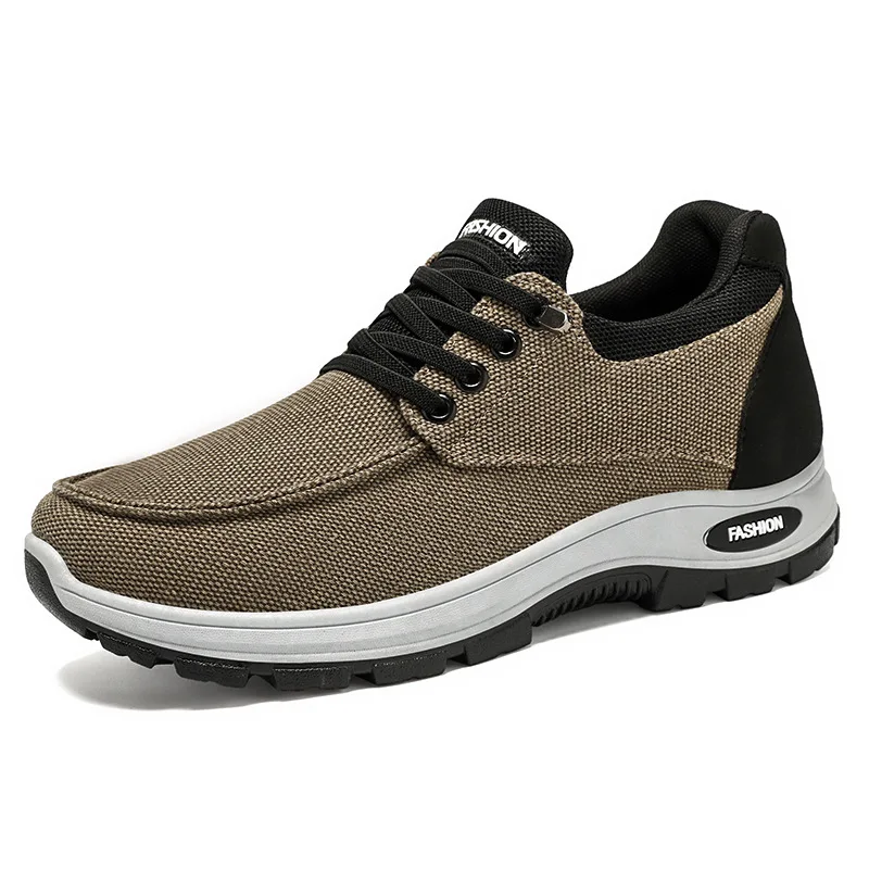 

Мужские повседневные кроссовки на шнуровке, уличная нескользящая прогулочная парусиновая обувь для мужчин, удобные дышащие лоферы Zapatillas Hombre