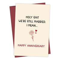 1PC Funny Anniversary Card,I Promise to Always Be by Your Side,Birthday Card for Husband Boyfriend,Valentines Day for Him Her