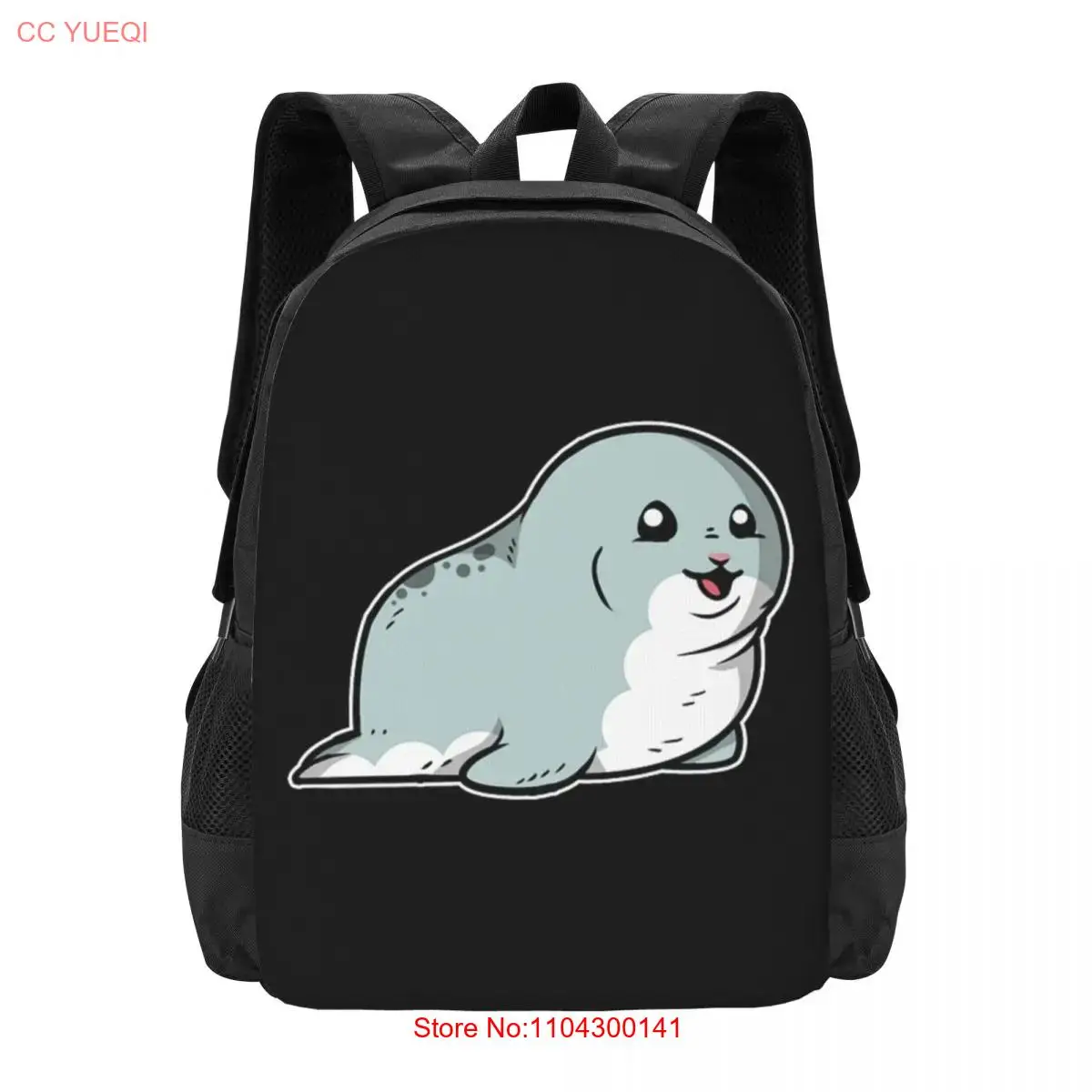 Cute Seal Sea Animal  Collaboration Backpack Large Capacity Cute Foldable  Clothes Backpacks