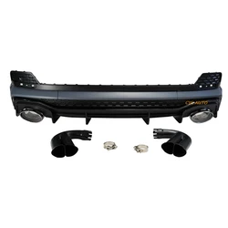 Car parts Q3 to RSQ3 rear bumper diffuser assembly with tail pipes for AUDI sportback 2021