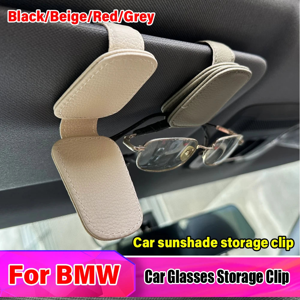 

Car Sun Visor Glasses Clip For BMW 1 Series F20 F40 E82 E88 3 Series F30 E46 E90 E92 G20 3 Series F10 E60 X3 F25 G01 X5 E70 F15