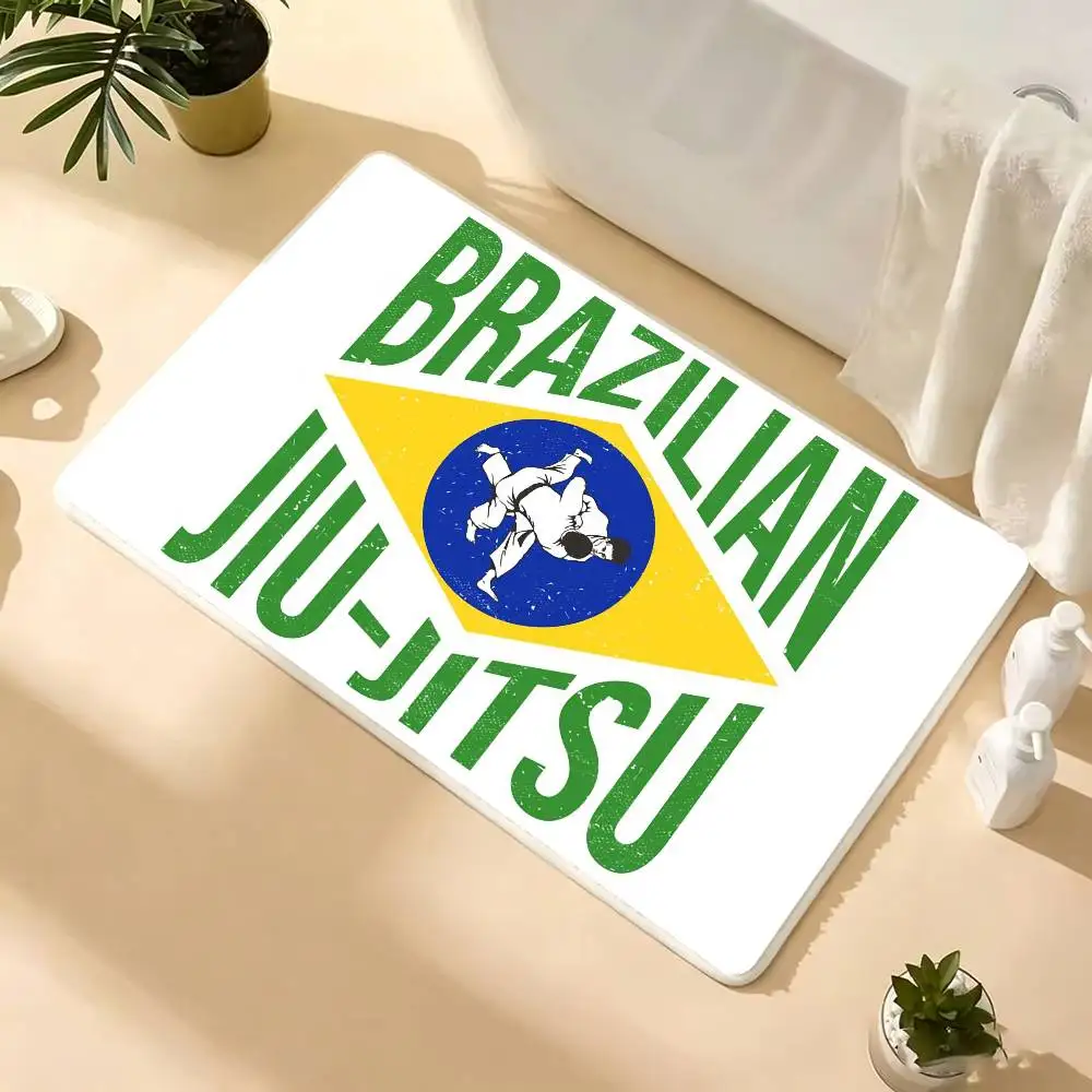 BJJ Brazilian Jiu Jitsu Floor Mat Bathroom Absorbent Mat Simple Door Dirt-resistant Mat Home Kitchen Mat
