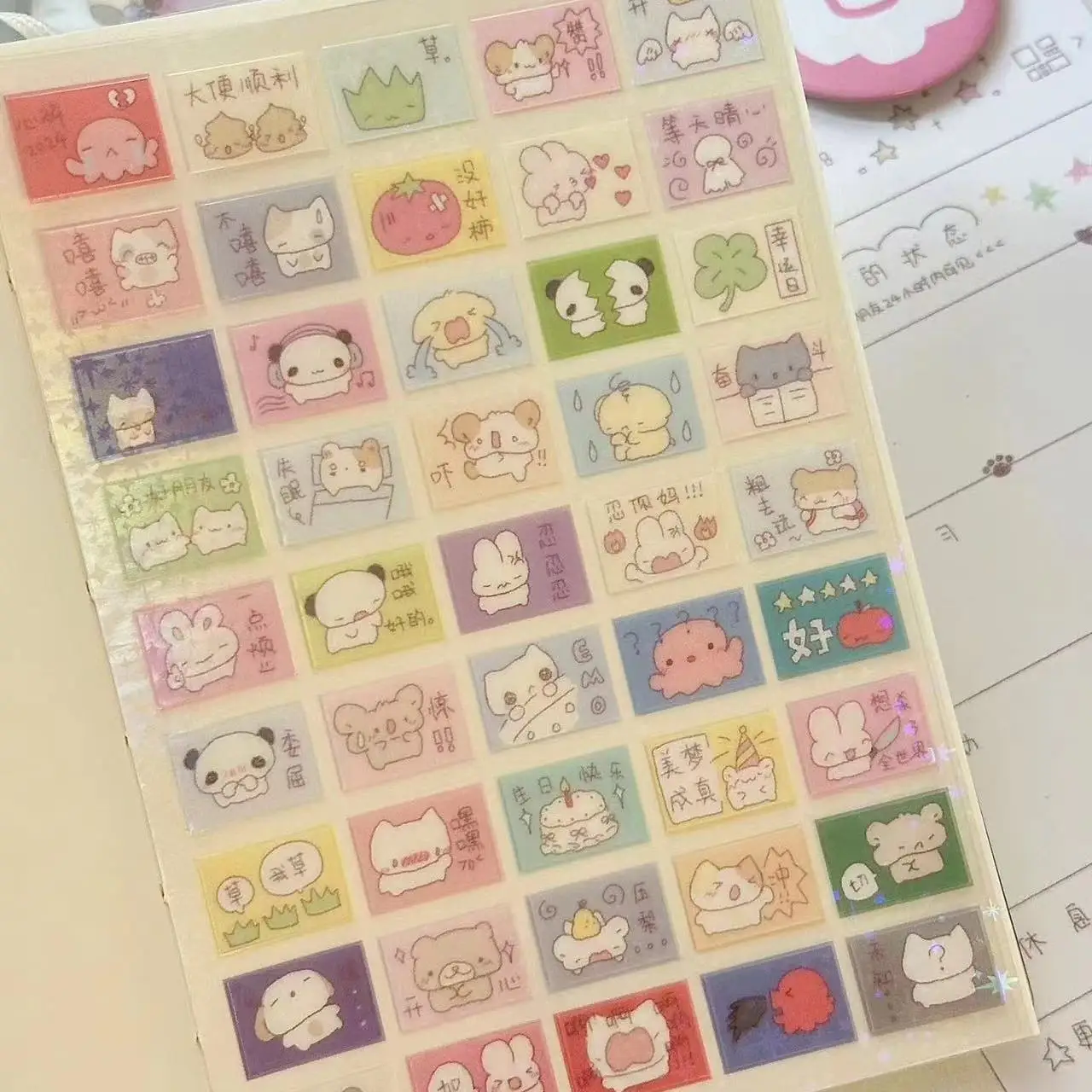 10pcs-emoticons-pequenos-pintados-a-mao-adesivos-criativos-e-fofos-adesivos-de-material-para-cadernos-de-estudantes