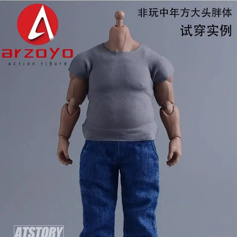 1/12 Scale Tight T-shirt Fitness Clothes Model for 6 '' Romankey USM003 AD01 NT-03 Super Strong Male Soldiers Action Figure