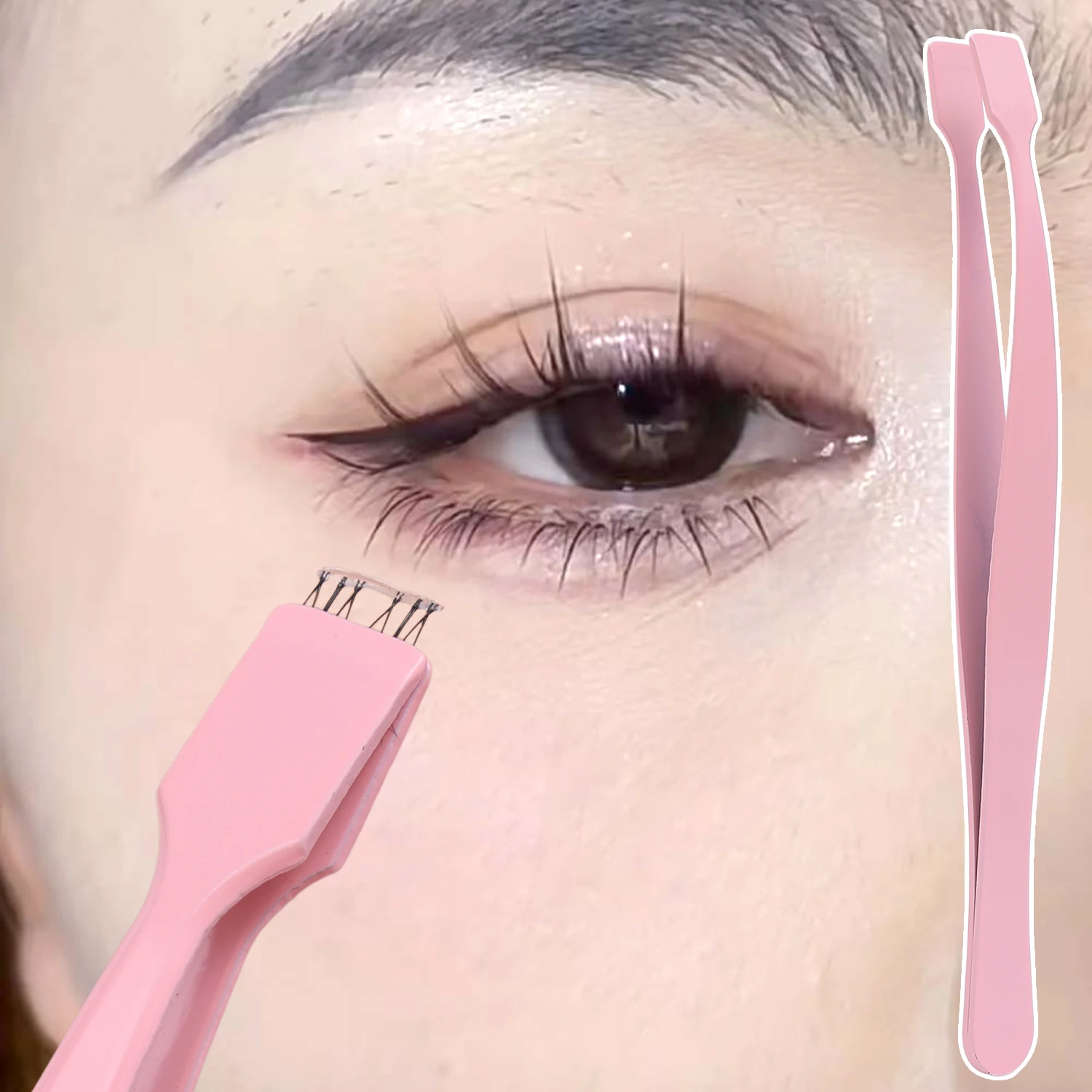 4 stks Professionele Ogen Pincet Hoge precisie Draagbare Lagere Wimper Speciale Pincet DIY Wimpers Applicator Makeup Tools