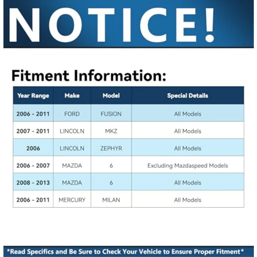 ديترويت المحور الفرامل كيت لفورد فيوجن لينكولن زفير MKZ مازدا 6 ميركوري ميلان الجبهة والخلفية قرص فرامل سيراميك الدوارات و Pa
