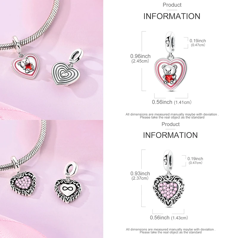925 Sterling Silber Charm-Perlen Leuchtturm Walhai Meerjungfrau Kunstpalette Axolotl Glühwürmchen DIY Armband Halskette Geschenk für Frauen – Detail 9