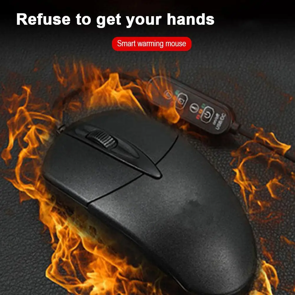 

НОВАЯ мышь с подогревом, 3 уровня, регулируемая, черная, эргономичная, проводная, 1600 точек на дюйм, с подогревом для Windows, системы OS X, настольного ноутбука K5L8