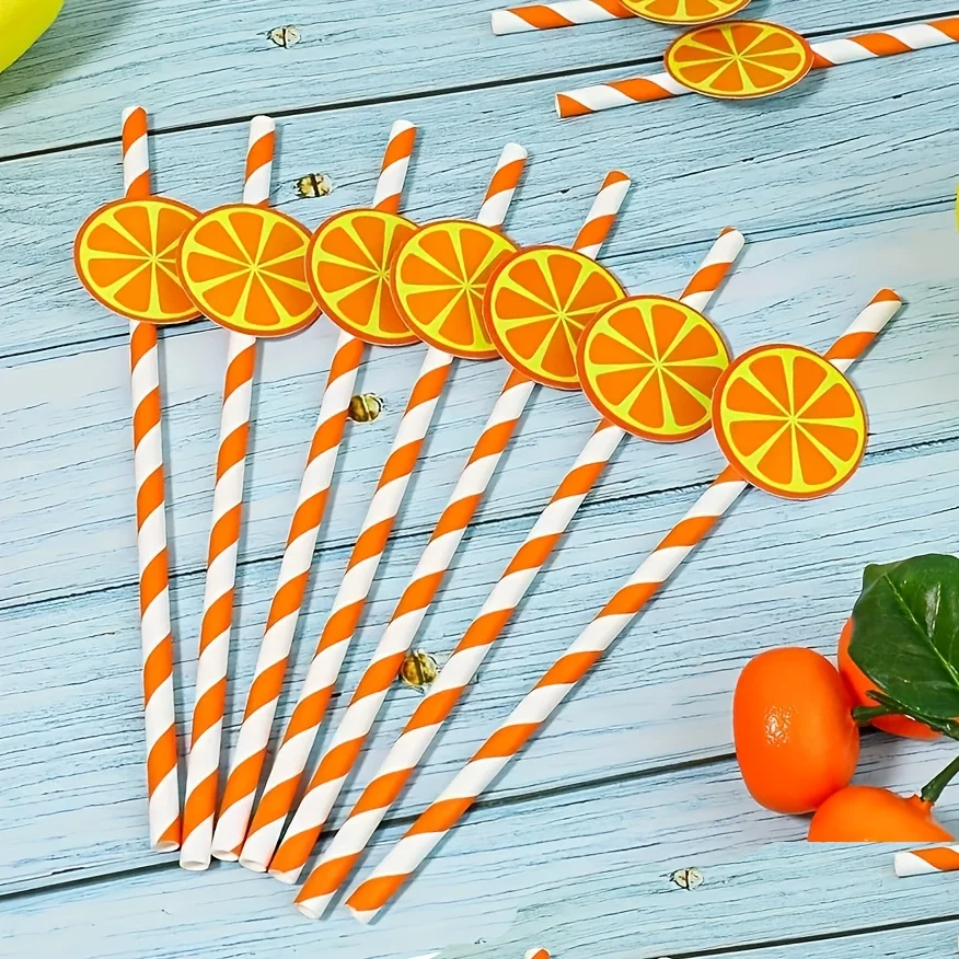 20/60/100 stücke Daisy Sonnenblume Zitrone Erdbeere Liebe Einweg Trinkhalm Hochzeit Geburtstag Party Milch Tee Saft decor Supplie – Detail 1