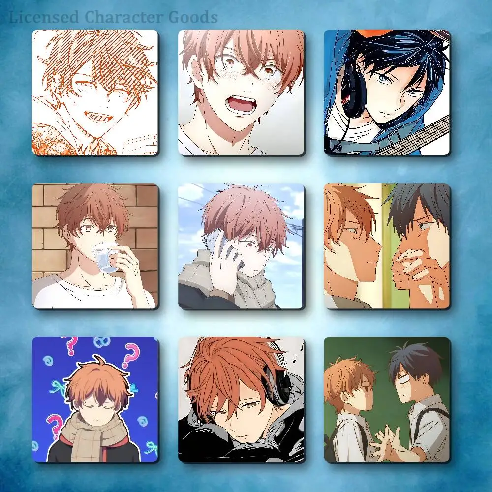 BL G-Given M-Mafuyu Refrigerator Magnets Square Tiles with Magnetic Sheets Printed for Decoration Collect 55mm
