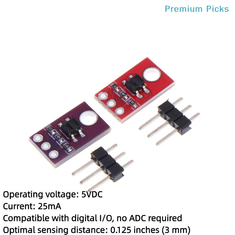 portablePrecision Infrared Reflective Sensor QRE1113 for Sensor Projects with Capacitor Discharge Detection Board