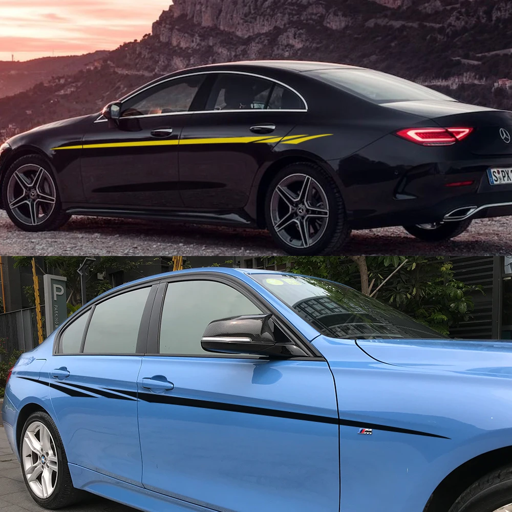 

Car Door Side Vinyl Stickers for Volkswagen VW Audi BMW SKoda Kia Ford Toyota Nissan Lada Auto Decor Decals Tuning Accessories