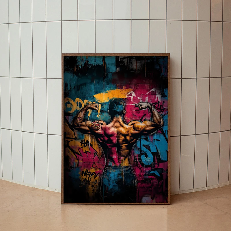 Graffiti Wandkunst Kettlebell  – Badminton Poster Bewertung und Preis
