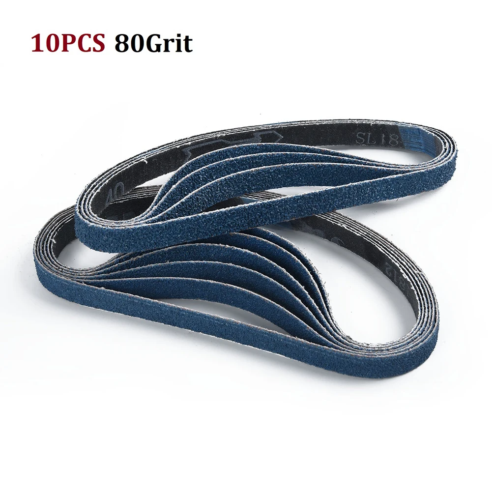 10pcs 457×13mm Sanding Belts Fused Zirconia Alumina Sanding Belts Grinding Polishing For Metal Wood 40 60 80 120