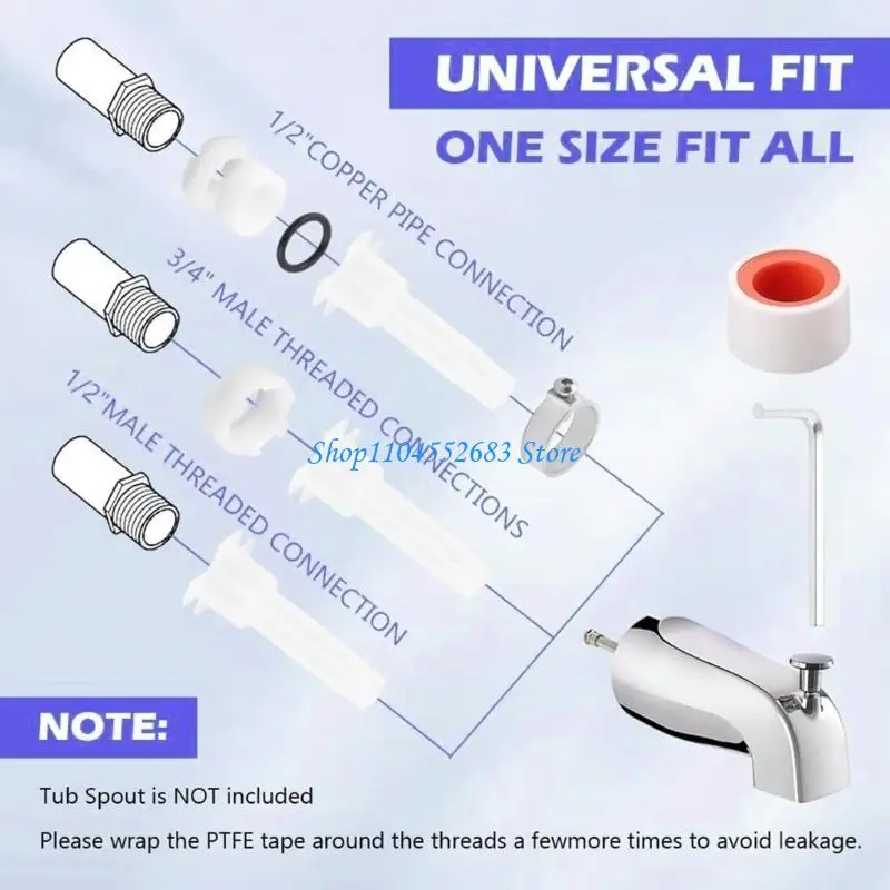 Y6GD مجموعة محولات حوض 4 في 1 مريحة تناسب مختلف وصلات الأنابيب بوصة للاستخدام اليومي غير الرسمي ملحقات الحمام