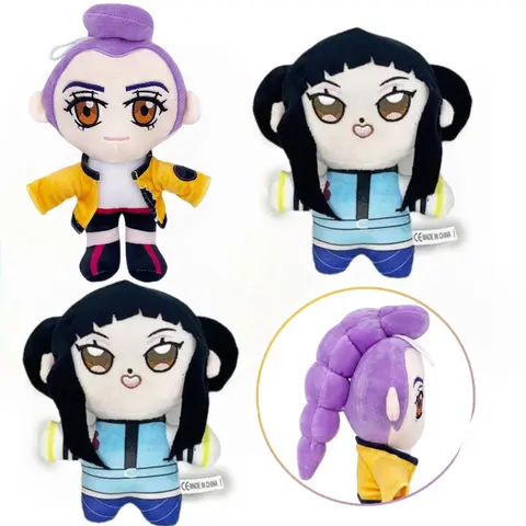 Cute Anime Style Plush Doll Soft Stuffed Toy Fans Collection Kawaii Character Plushie Kids Birthday Christmas Gift