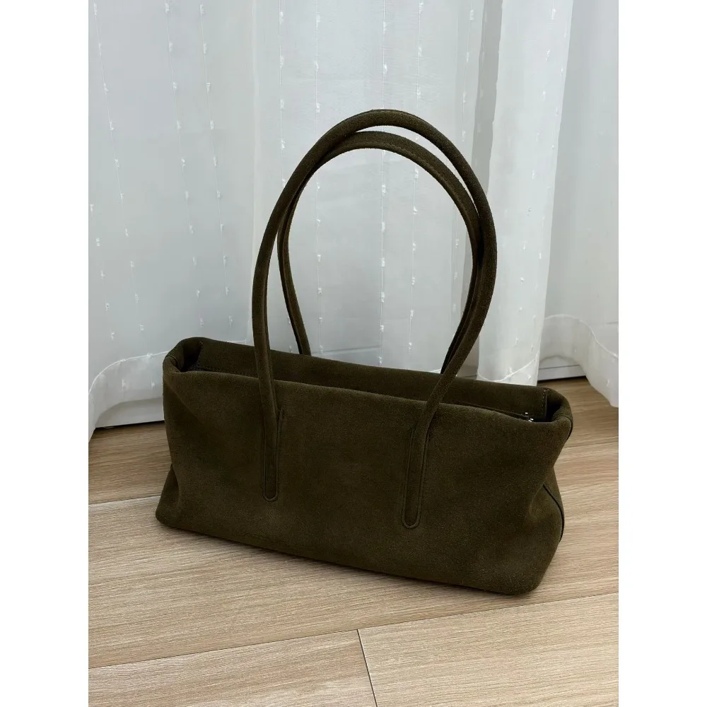Autumn/Winter Women's Vintage Deerskin Velvet Texture Unique Fashion Commuter Versatile Tote New Plush Shoulder Crossbody Bag
