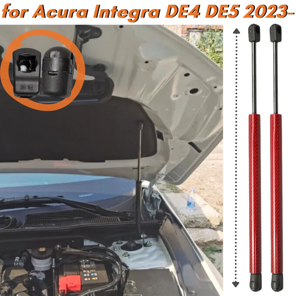 

Qty(2) Hood Struts for Acura Integra (DE4/DE5 Type S) 2023-Present Front Bonnet Modify Gas Springs Shock Absorbers Lift Supports