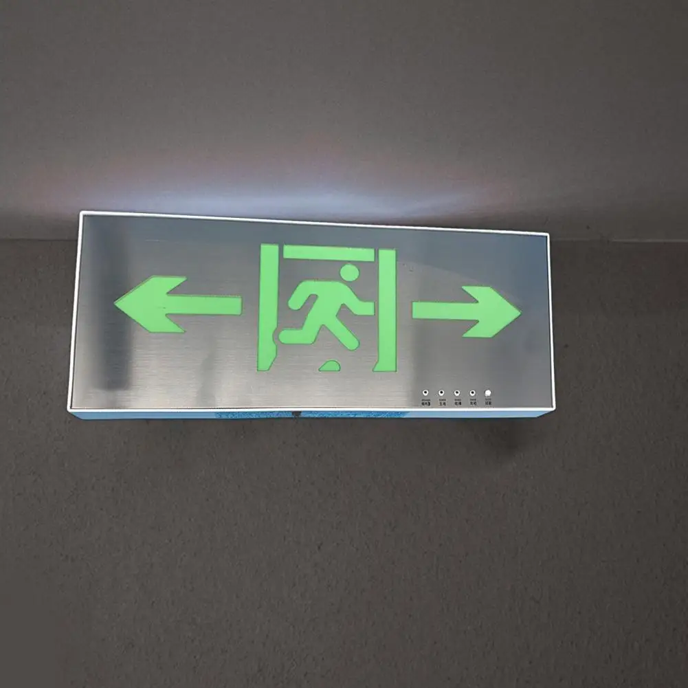 Emergency Exit Light Ceiling Mount Exit Light High Lumens Green Led Exit Light for Safety Evacuation Easy Installation Emergency