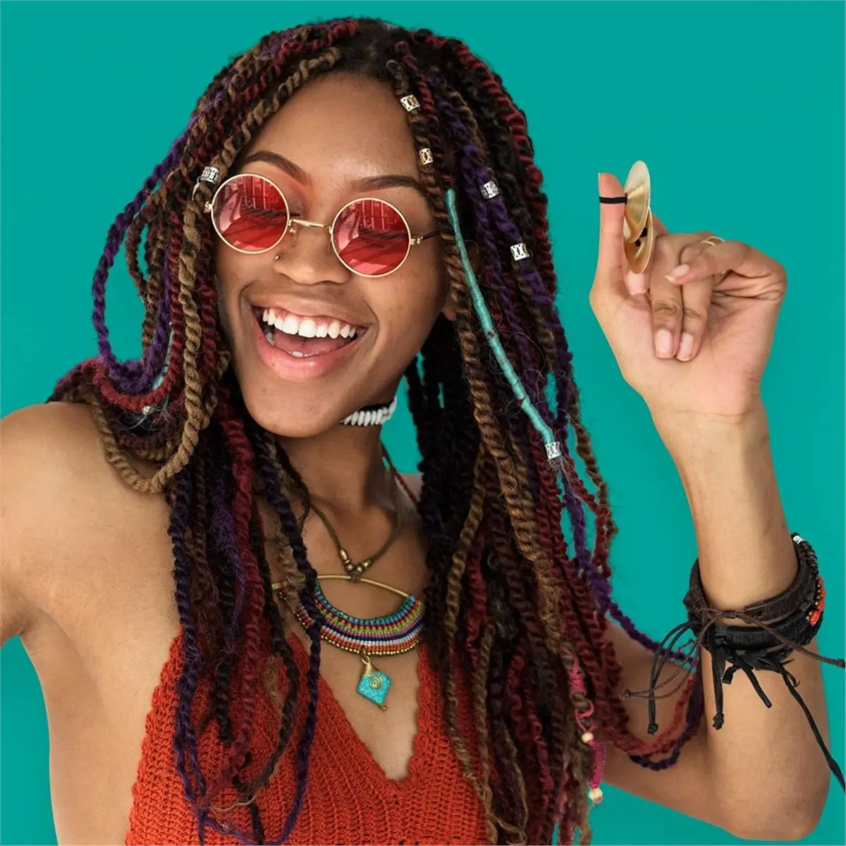 6 pezzi piatti da dito Zills di danza del ventre strumento musicale per spettacoli dal vivo di feste di ballerine