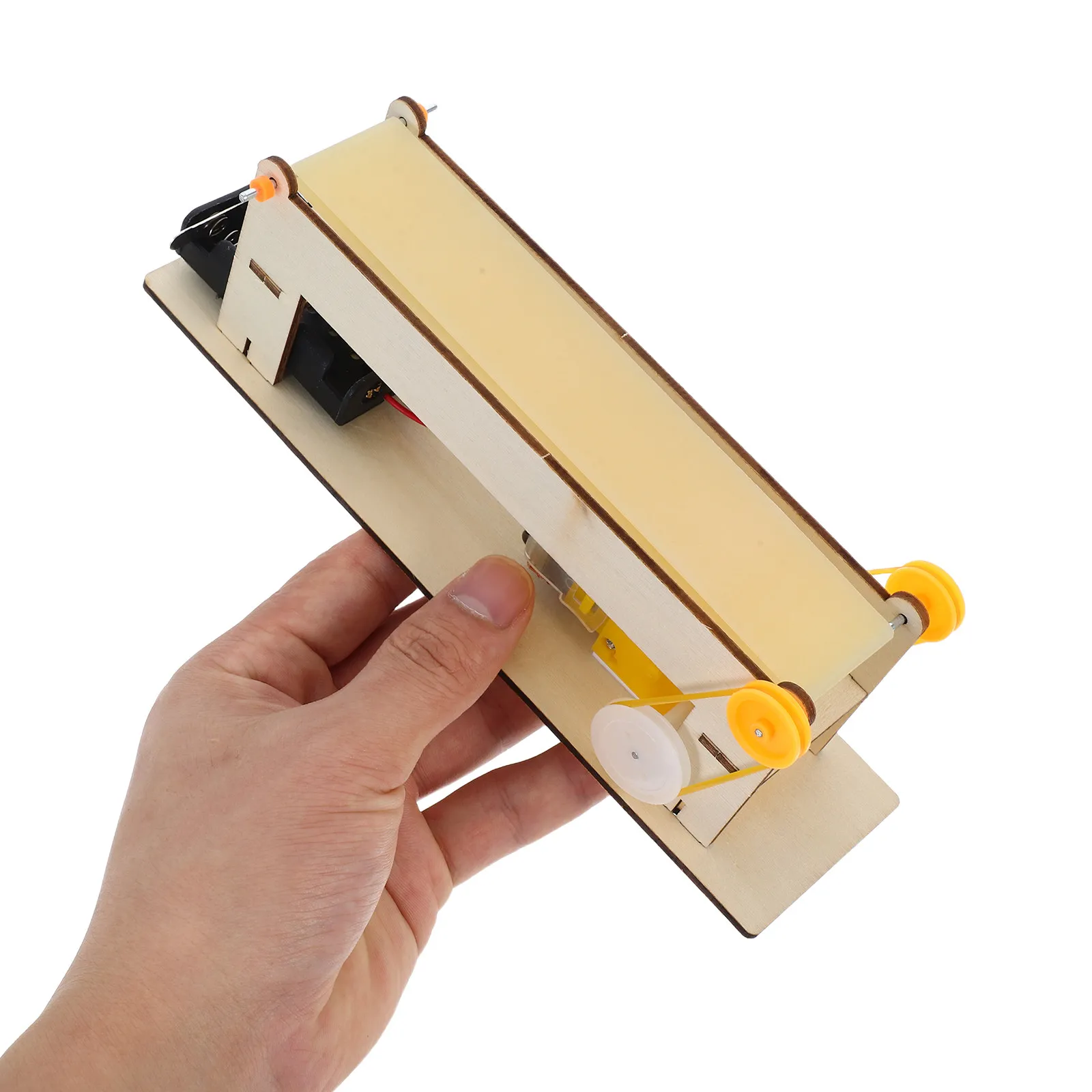 

1Set Belt Elevator Engineering Stem Science Kit DIY Assembly Educational Project for Kids Development Hand Eye Skills