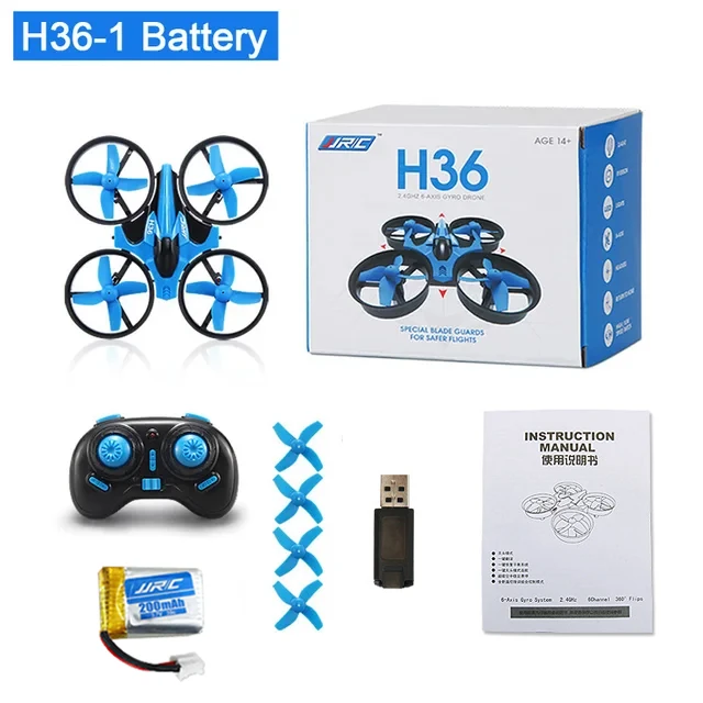 JJRC H36 RC Drone 2.4G 4ch 6-assige headless-modus Professionele helikopter 360 °   Flip afstandsbediening vliegtuigen Quadcopter Dron speelgoed