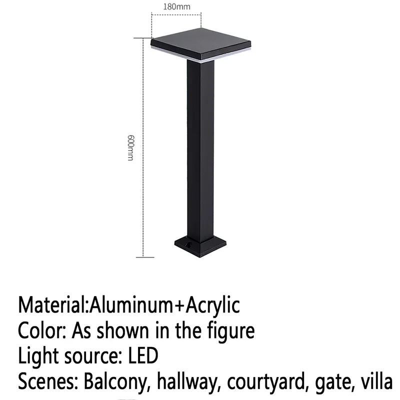 ABEL Contemporary Outdoor Lawn Lamp LED Electric Waterproof Villa Garden Courtyard District Residential Quarters Lawn Lamp ﻿