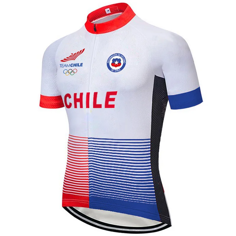 Chile Bike Shirt Short Sleeve Wear Road Cycling Jersey Jacket Bicycle Clothes Motorcycle Mx Downhill Sport Top 24-Hour Delivery