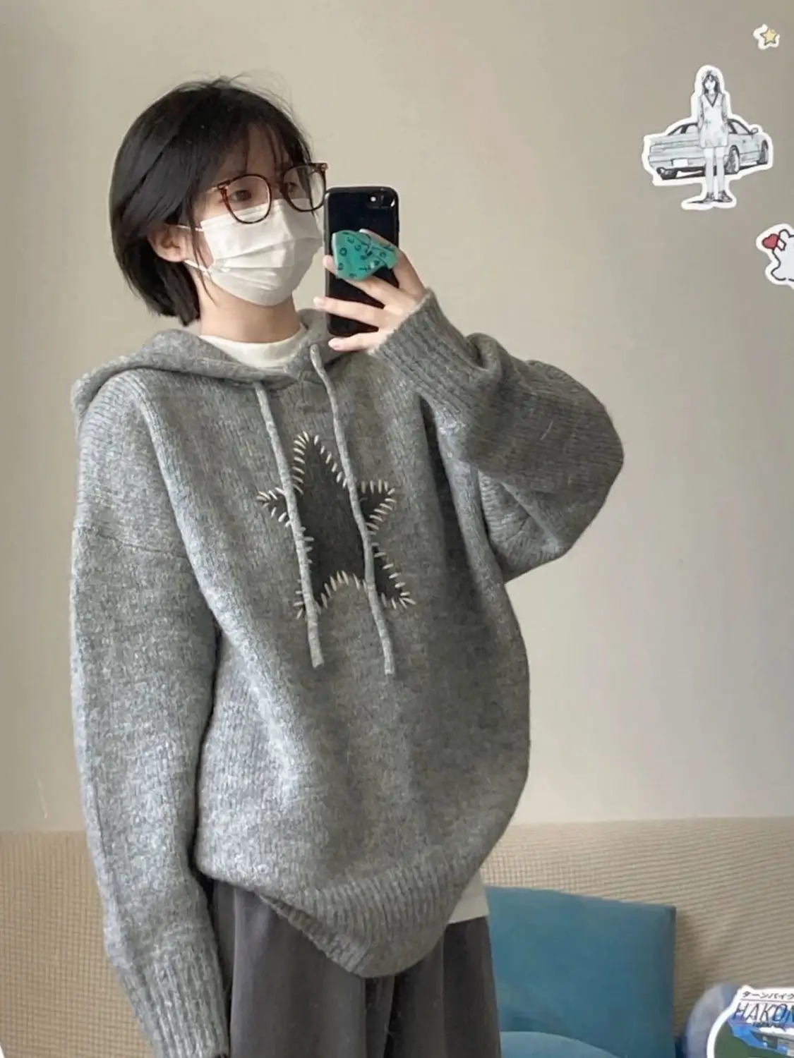 

Sweaters Jumpers Womens Trendy Women'S Clothing Cotton Knitted Cardigans Scalloped Edge Slim-Fitting Daily BF Y2K Minimalism Alt