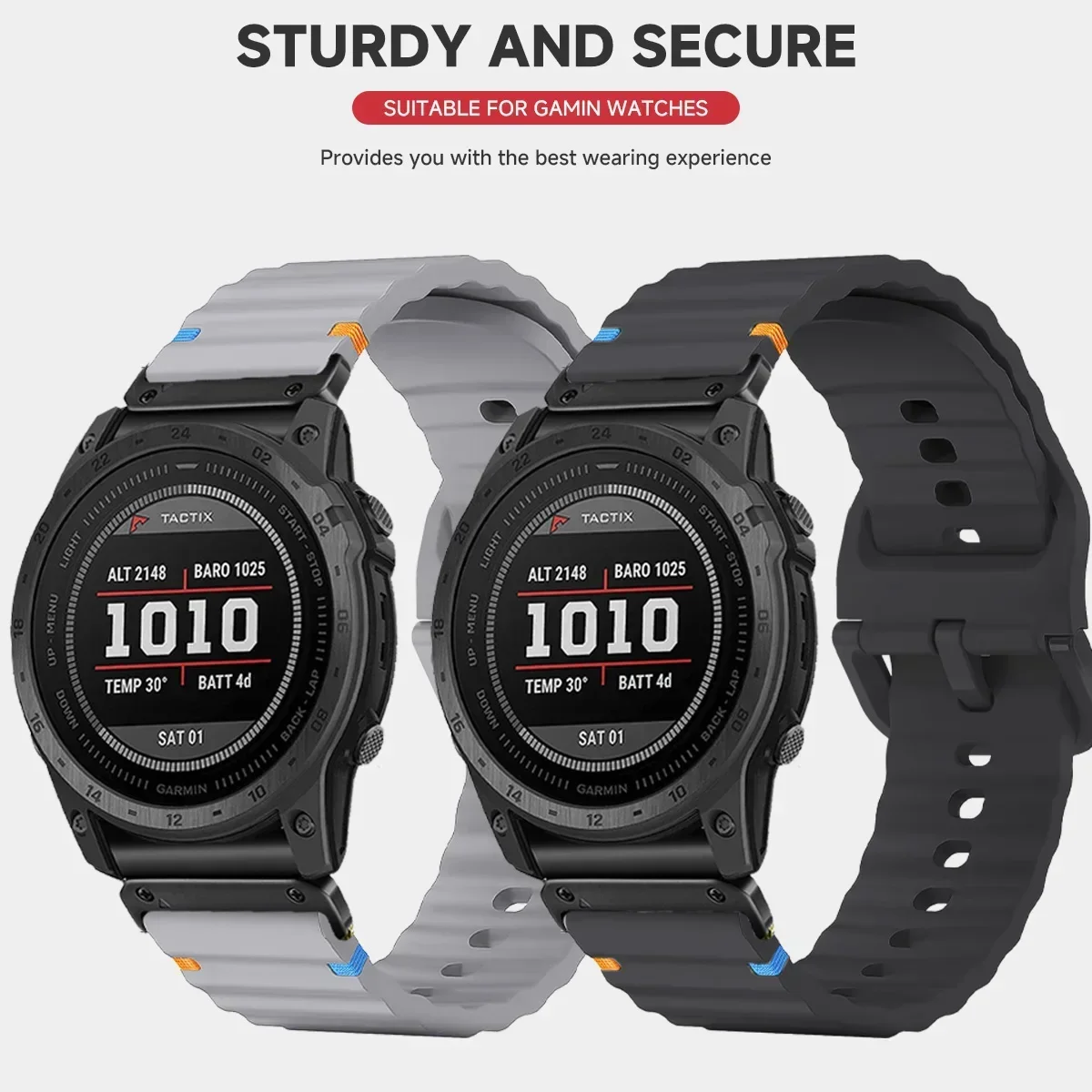 20 22 26 mm für Garmin Fenix 8 51 mm 7X 7 Pro Fenix 6X 6 5X 5Plus Tactix 7 Quick Fit Sport Silikonband Forerunner 965 945 Armband – Detail 8