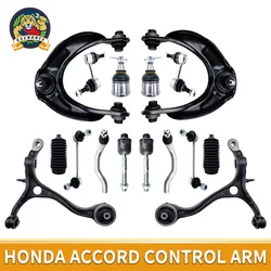 Svenubee 16pcs Front Upper Lower Control Arm Rear Sway Bar Links Tie Rods Boots Kits for Honda Accord 2008 2009 2010 2011 2012