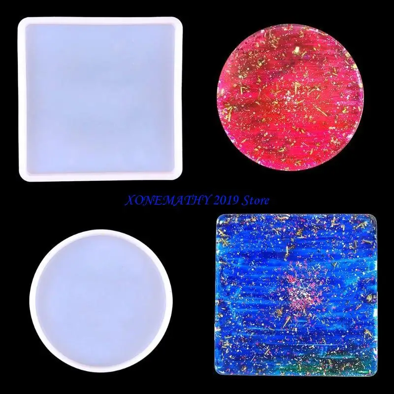 

F42F DIY Art Silicone Mold 3D Cup Mat Mold Lightweight Necessary DIY Craft Tool