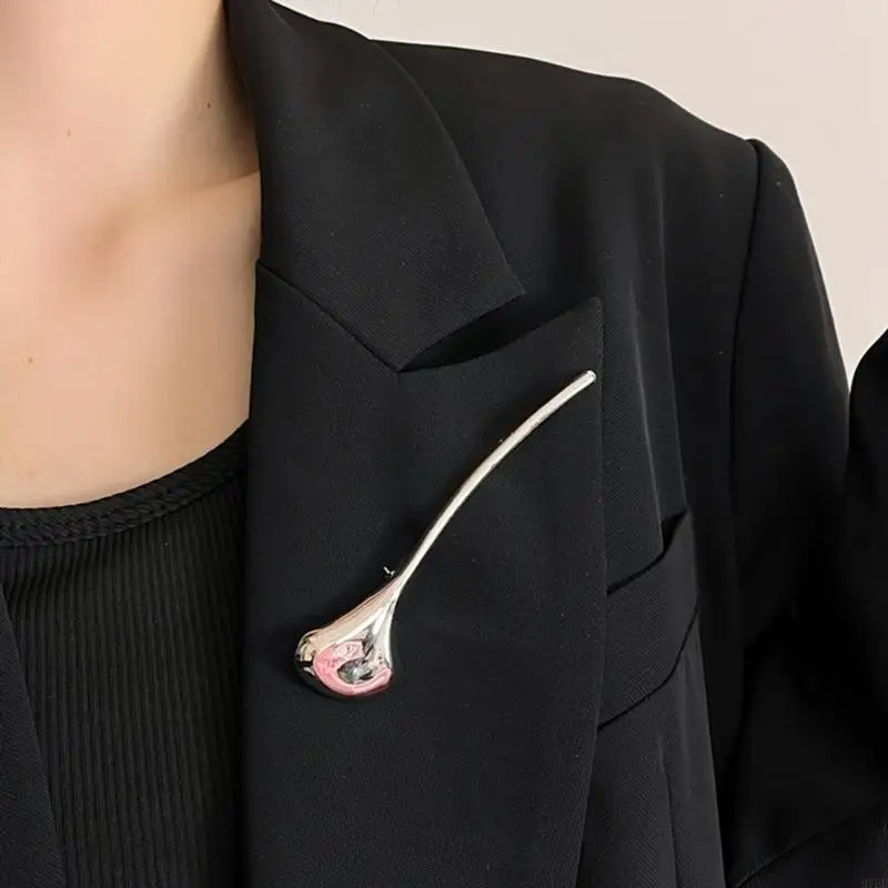 Gold And Silver Metallic Leaf Lapel Clips Traditional Office Wear Enhancer Twin Set H7EF