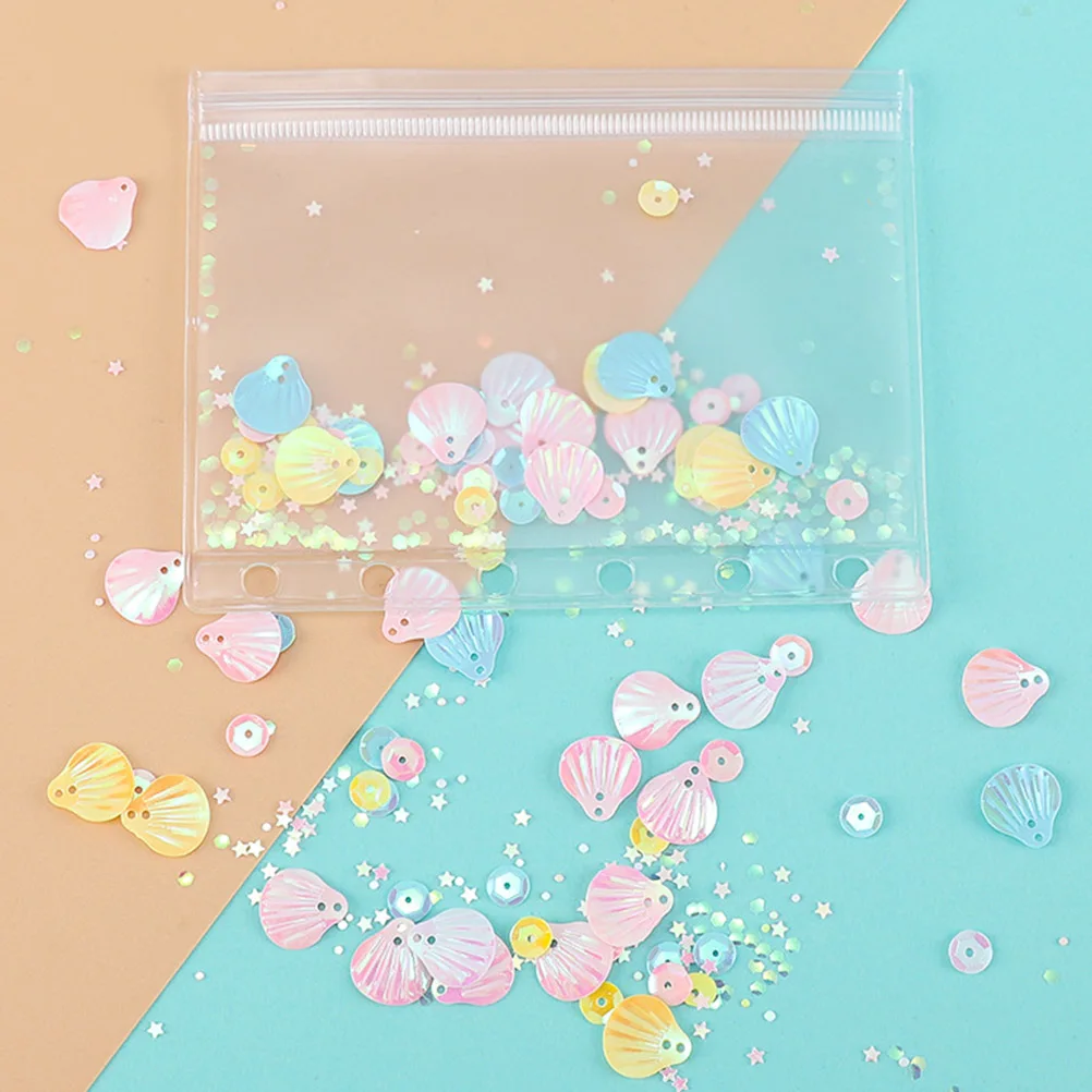 

12pcs A6 Pu Binder Pockets Set 6 Holes Plastic Envelopes Students Teachers Office Storage Organizer Notebook Refillable